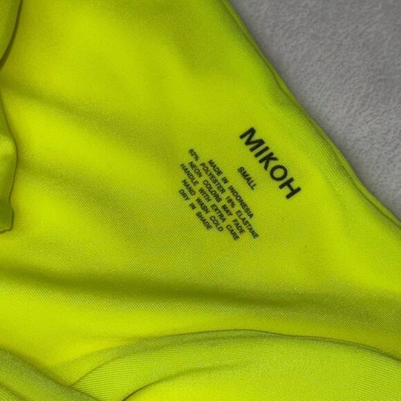 MIKOH Lana One Piece Swimsuit Yellow Size Small - Picture 7 of 8